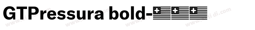 GTPressura bold字体转换 GTPressura bold字体转换